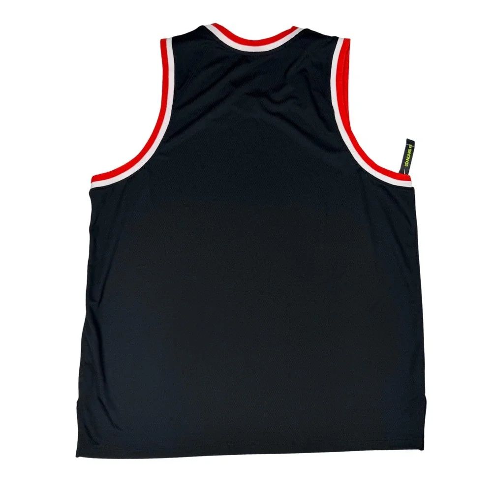 Nike Basketball Jersey Mens XXL Black Dri-FIT Mesh Standard Fit Tank NWT - Picture 5 of 10